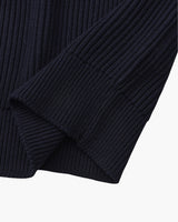 Ribbed Knit Crew Sweater
