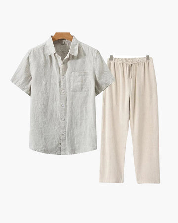 Hartwell Short-Sleeve Linen Co-Ord Set