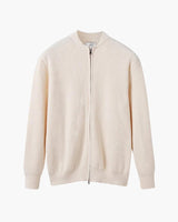 Elio Ribbed Zip Cardigan
