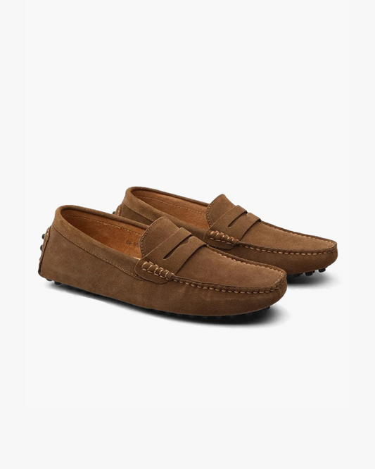 Monaco Suede Driving Loafers