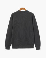 Ribbed Knit Crew Sweater