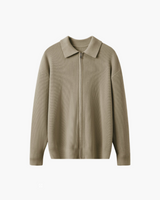 Alder Ribbed Zip Cardigan